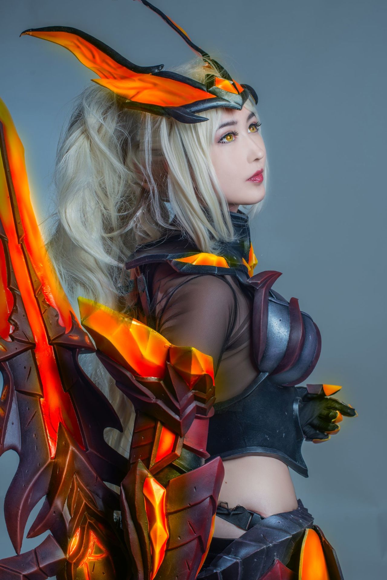 王者荣耀cos猎龙,cos不知火觉醒 王者荣耀花木兰水晶猎龙者 - cosplay - 波洞星球boodo