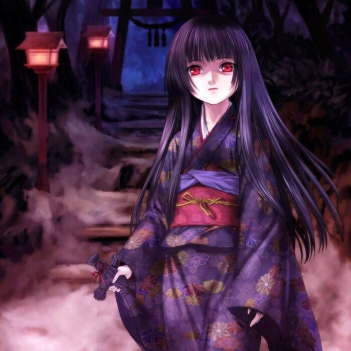 地狱少女是一部带着忧伤,诡异,恐怖的动画