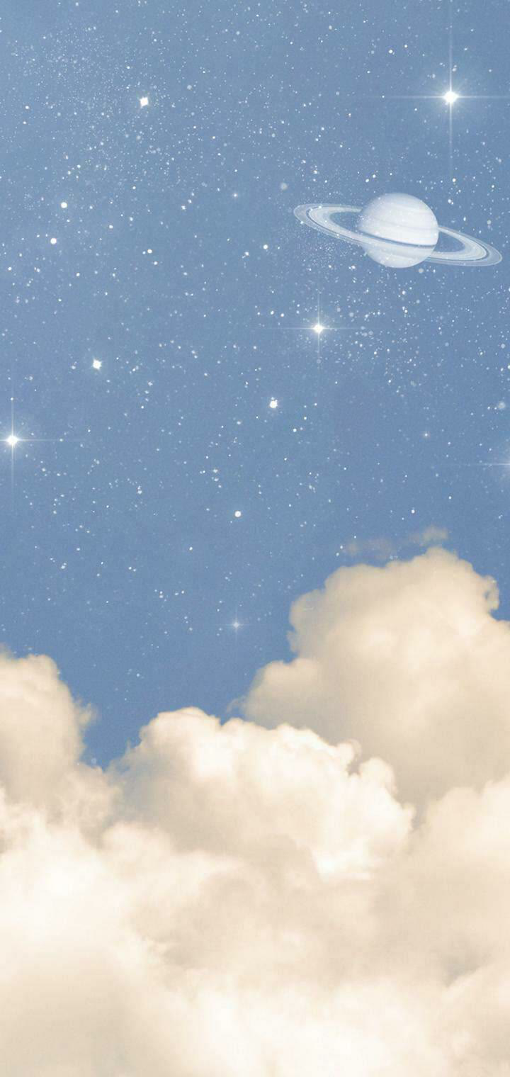 蓝色系背景图:愿你心似烟 - 头像壁纸 - 波洞星球boodo