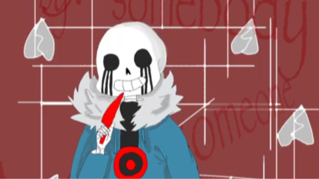 killer sans 的绘画过程