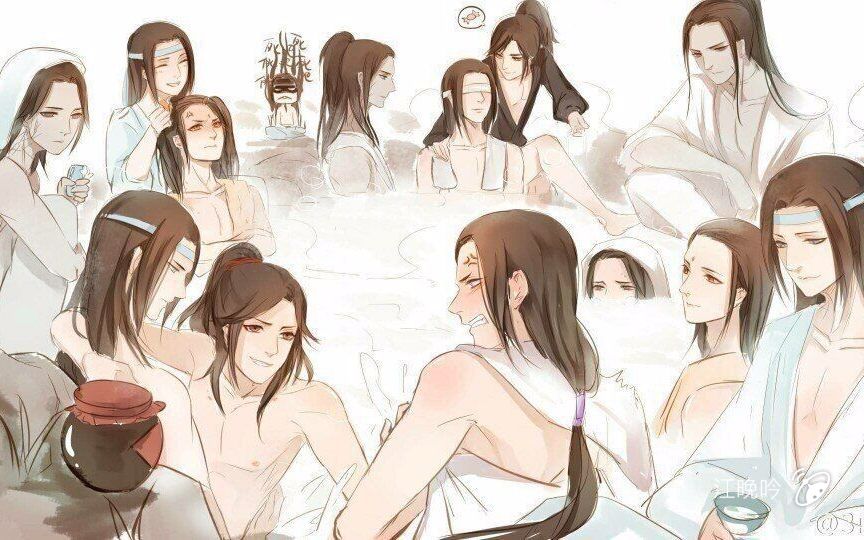 魔道祖师美男出浴图