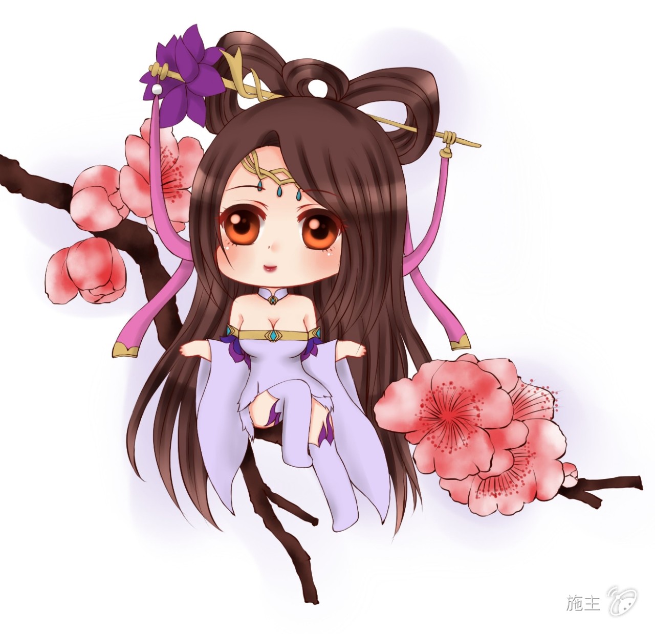 【王者荣耀同人画】q版貂蝉,喜欢记得点个赞~!
