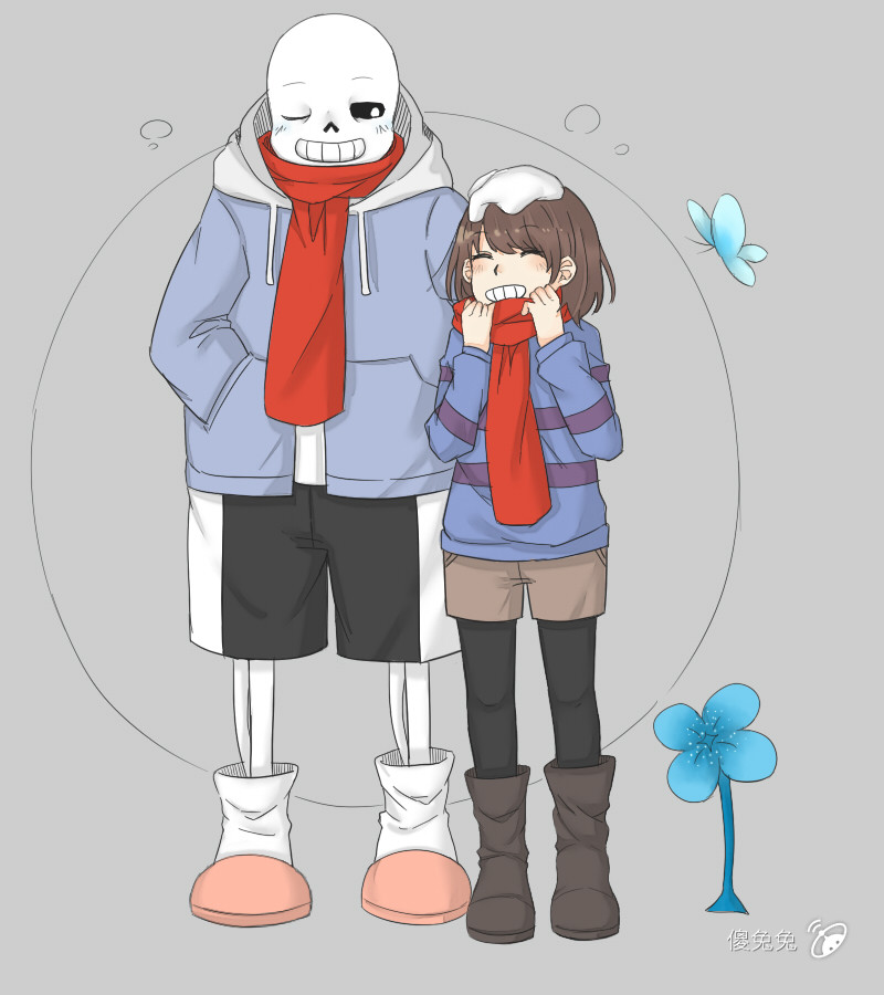 【传说之下/sans和frisk】这个冬天应该不会冷