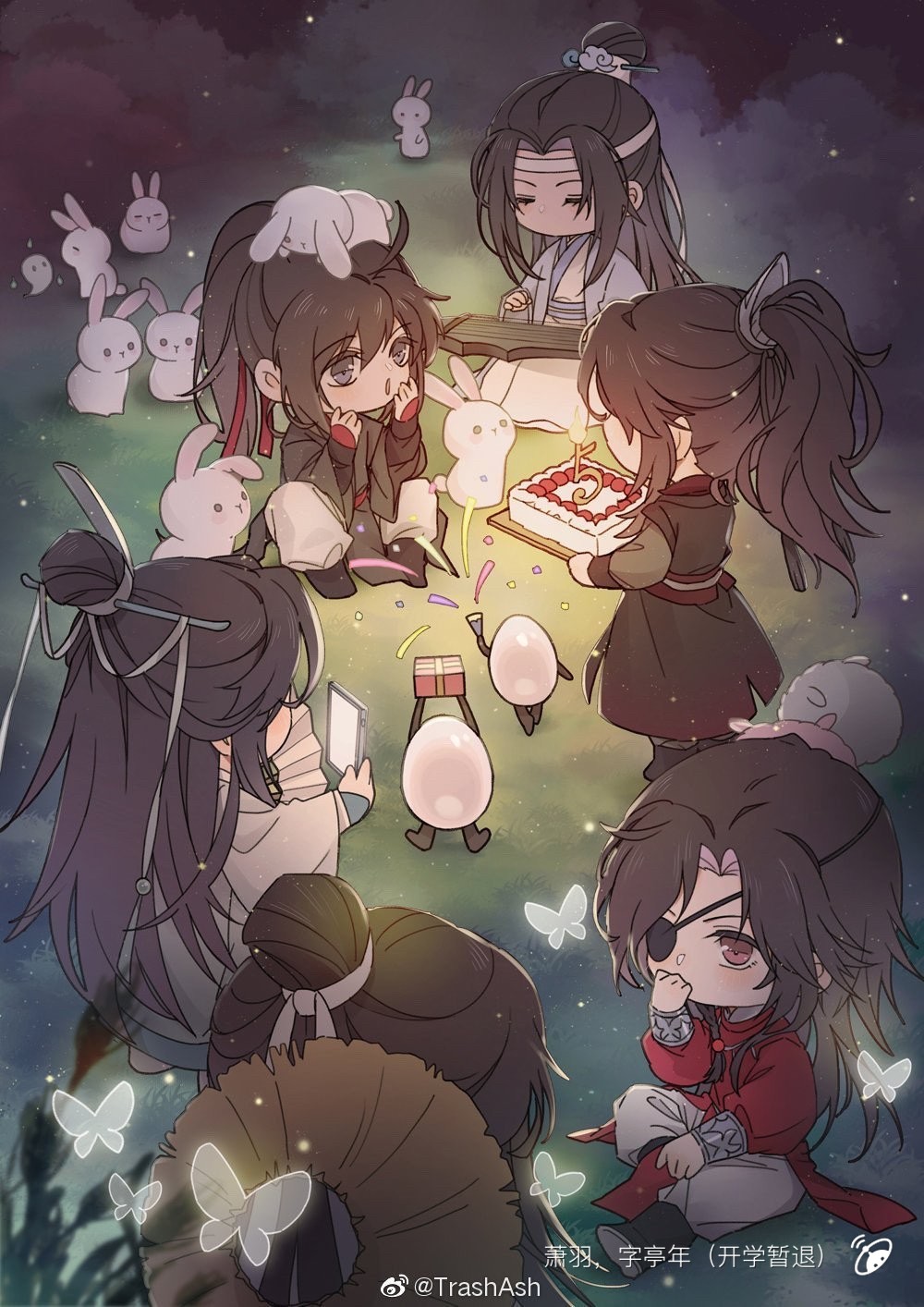 【魔道/天官/渣反】cp穿越到我家(2)