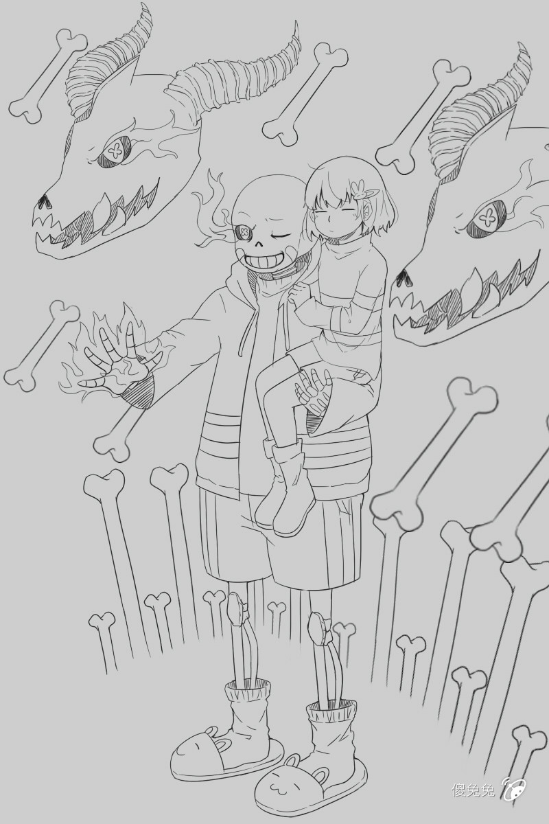 【传说之下/sans和frisk】私设au里的角色