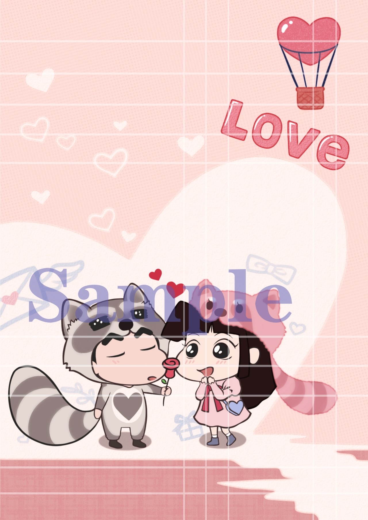 【同人绘画】萌萌哒小新和小爱