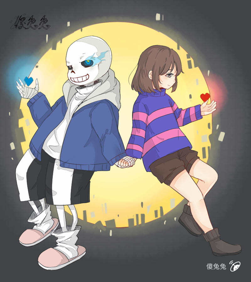 【undertale/sans,frisk】突然喜欢上这两只小可爱