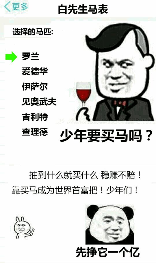 分享一波赛马表情包