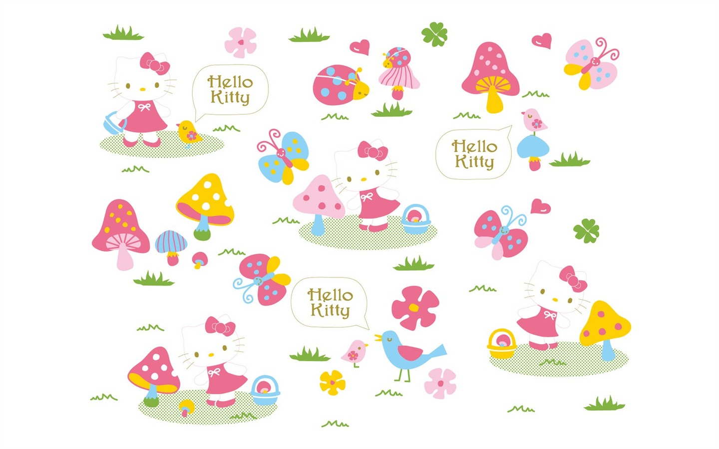 Hello Kitty可爱壁纸,玉桂狗可爱壁纸 【电脑壁纸】hellokitty可爱桌面壁纸