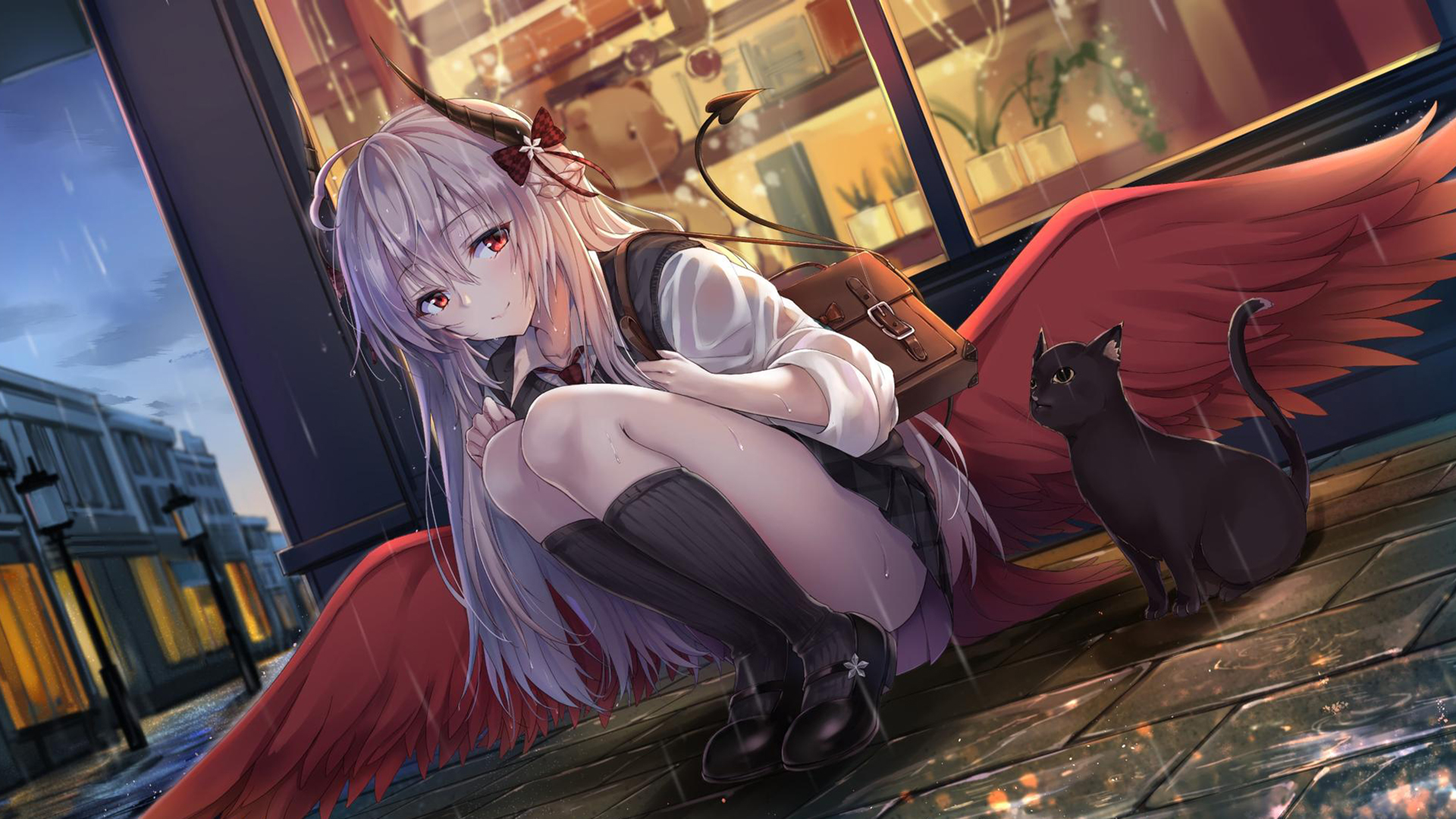 精选动漫美女插画高清桌面壁纸