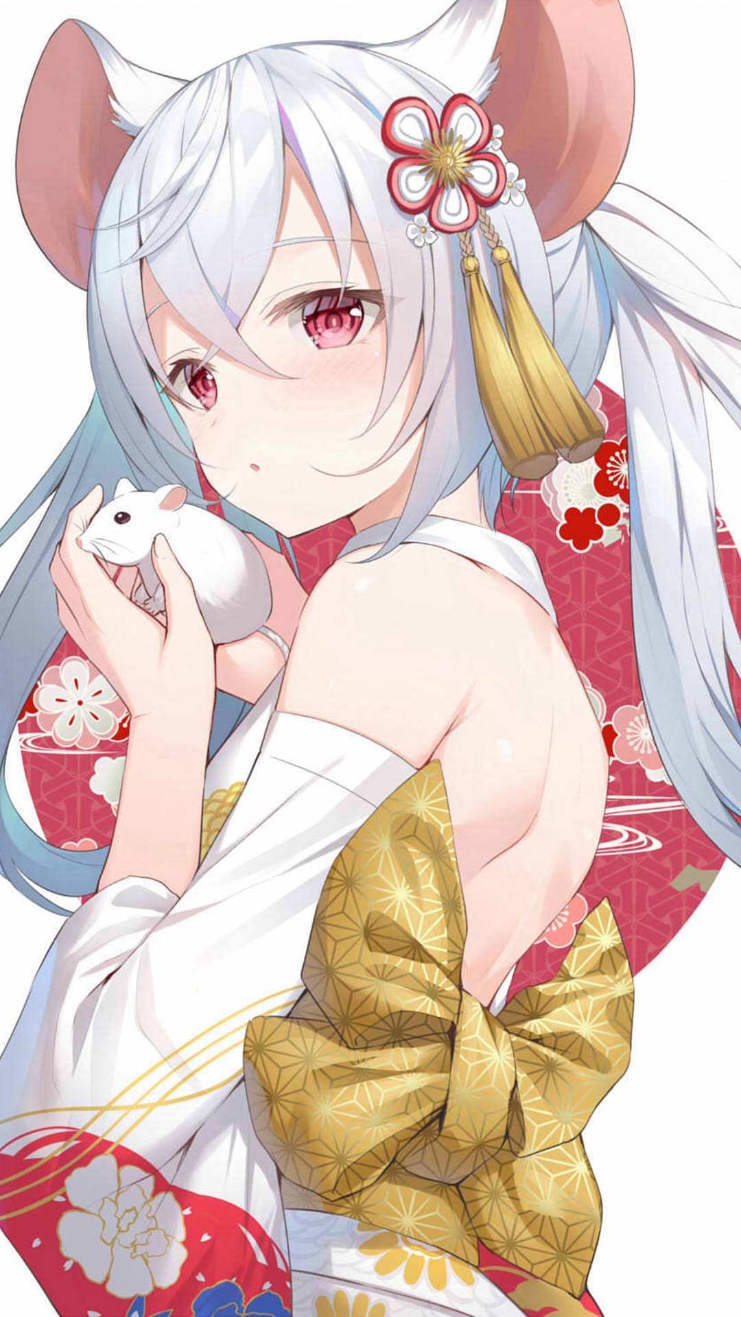 二次元美女精美插画手机壁纸