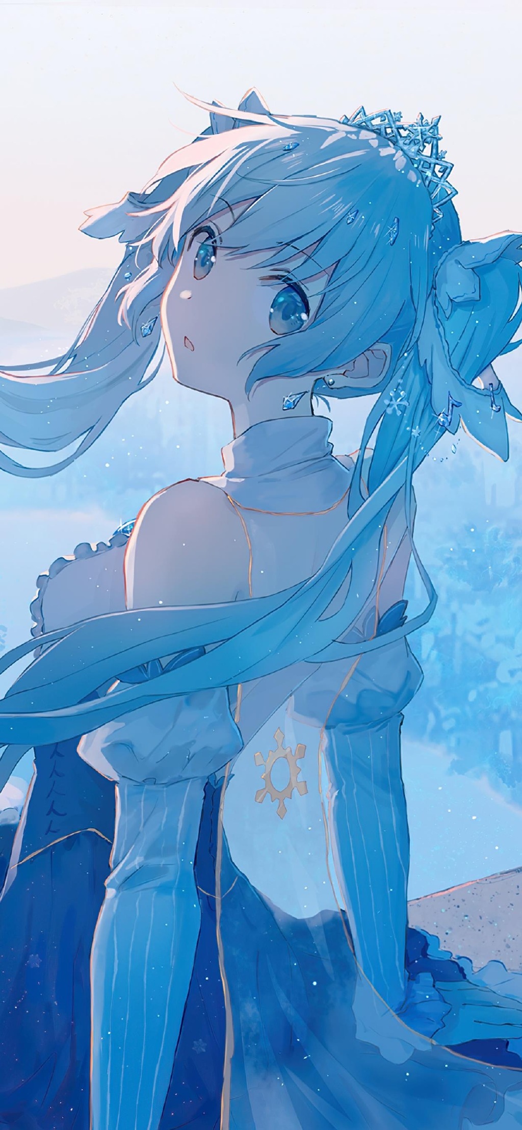 初音未来唯美插画高清手机壁纸