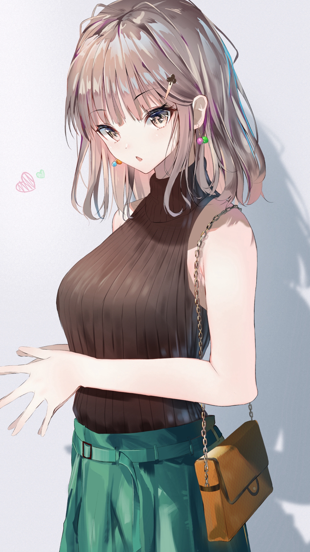 动漫美女插画手机壁纸