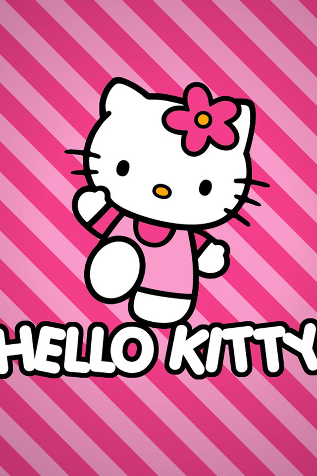 可爱卡通猫hellokitty高清手机壁纸