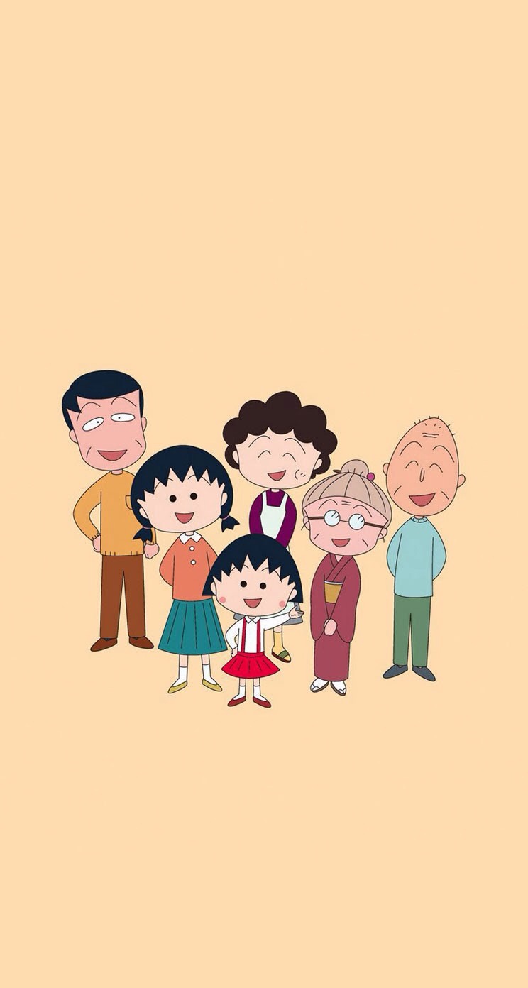 樱桃小丸子可爱卡通人物高清手机壁纸