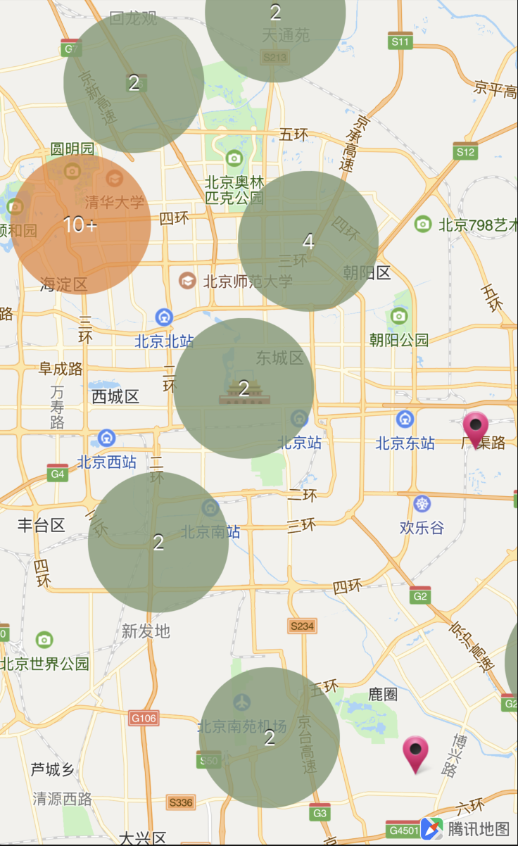 移动端 ios地图sdk 开发指南 点聚合(qannotationview)map