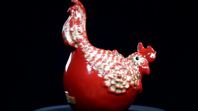 陶雕塑之鸡