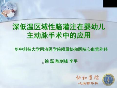 深低温区域性脑灌注在婴幼儿主动脉手术中的应用