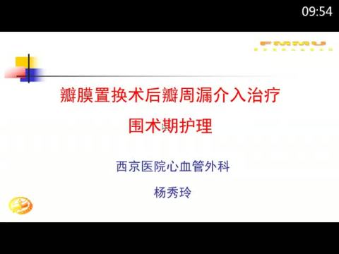 瓣膜置换术后瓣周漏介入封堵围术期护理