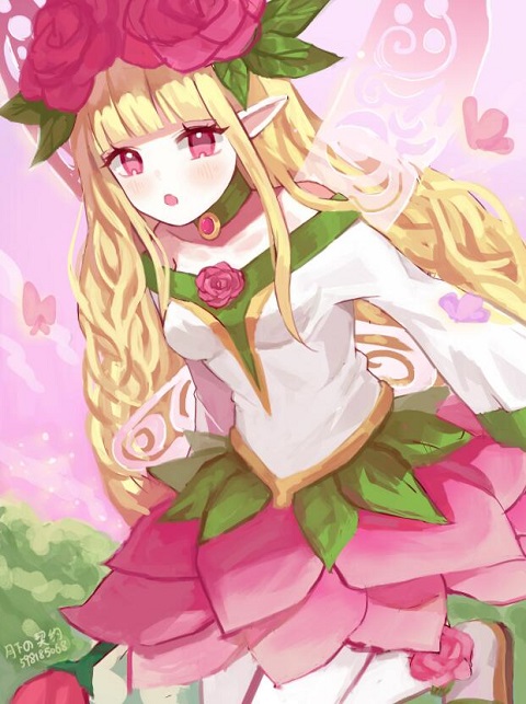 【dnf共创】花仙子和血雾玫瑰更配哦