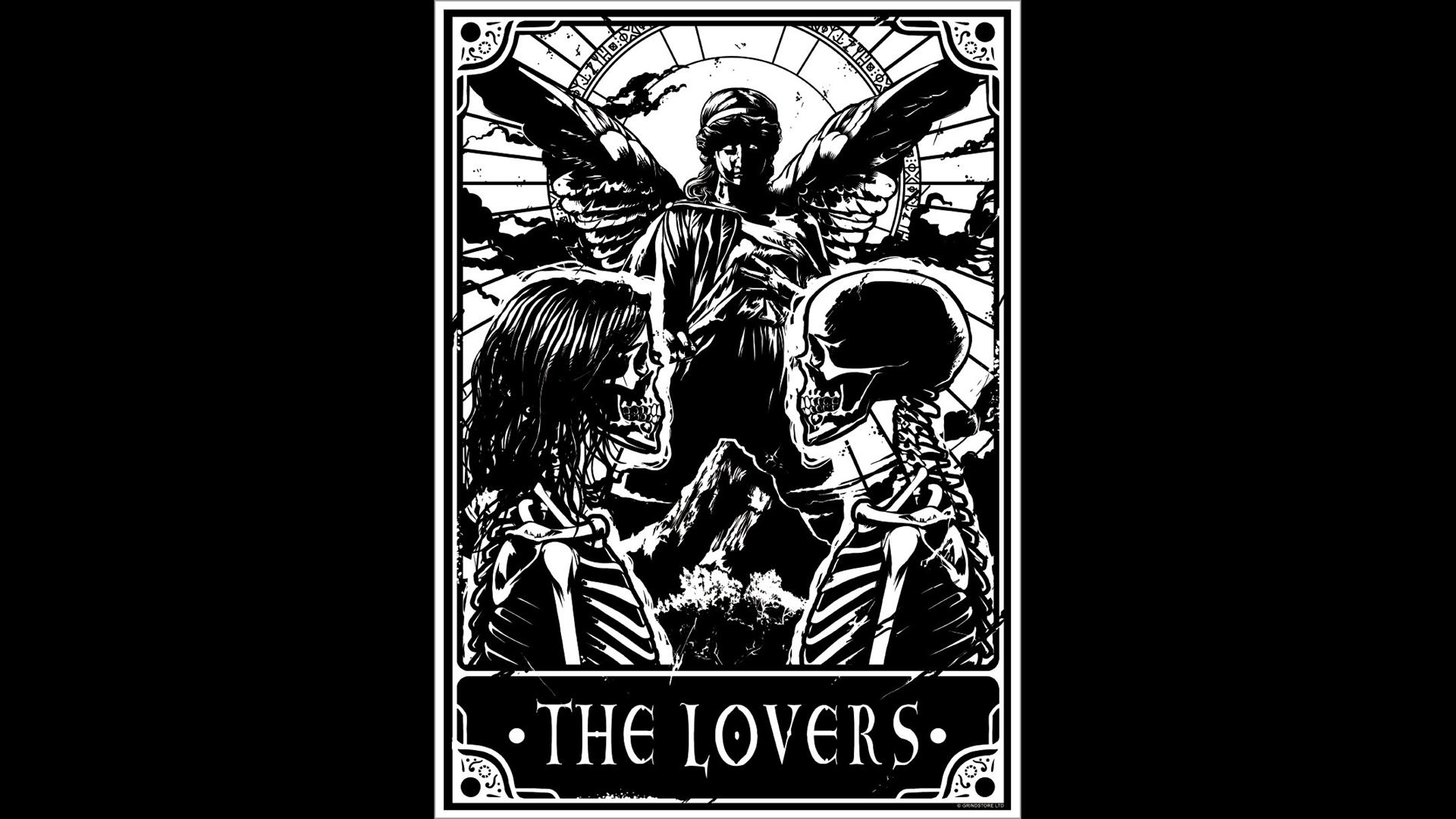 暗黑风塔罗牌桌面壁纸