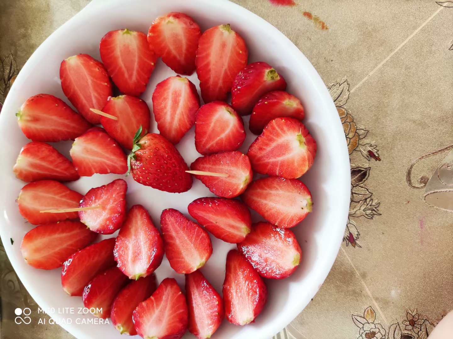 草莓摆盘图片 简单图片