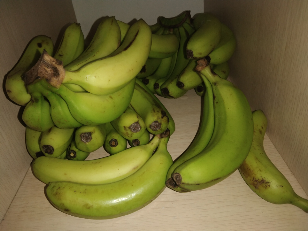 随拍青涩的香蕉