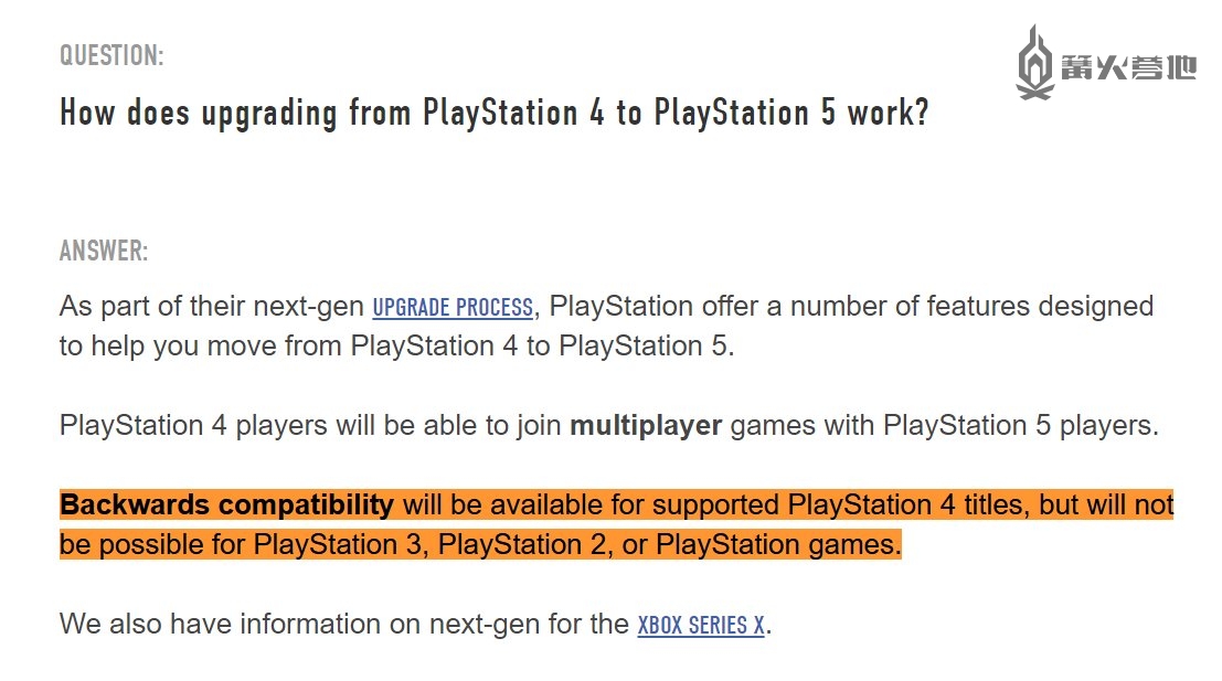 育碧游戏支持页面显示 Ps5 向下兼容将不包括ps3 与更早平台 刺客信条 英灵殿资讯 篝火营地