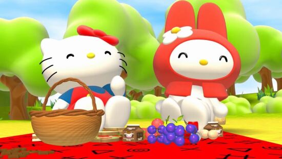 凯蒂猫和朋友们的野餐