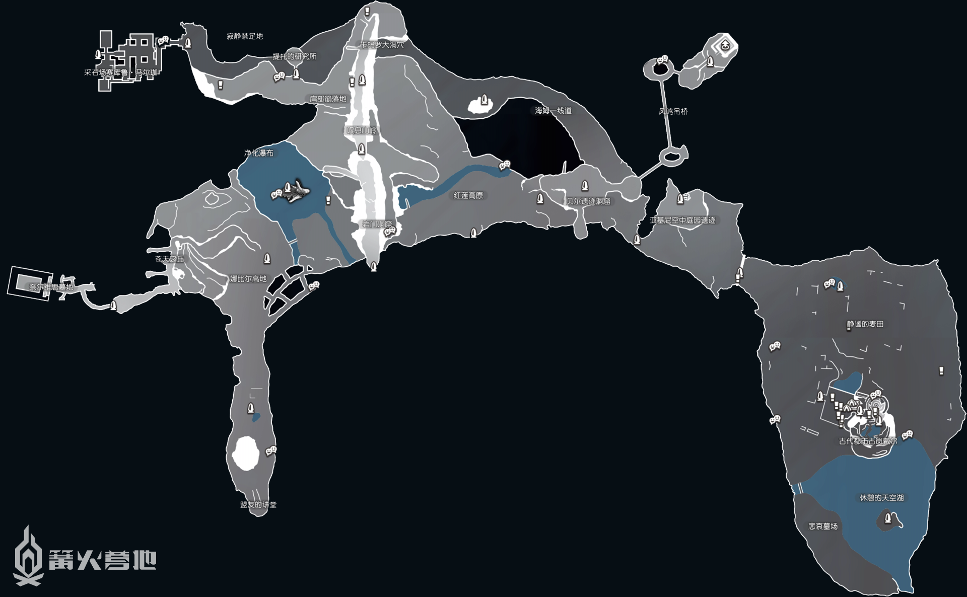 《異度神劍 終極版》相連的未來 巨神肩地圖一覽 - 第1張
