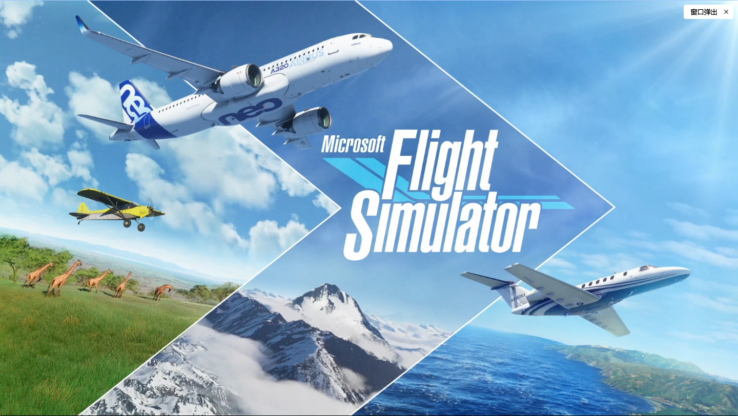 微软模拟飞行游戏图集