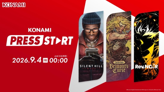 Konami 将于 9 月 3 日晚播出官方资讯节目"Press Start"