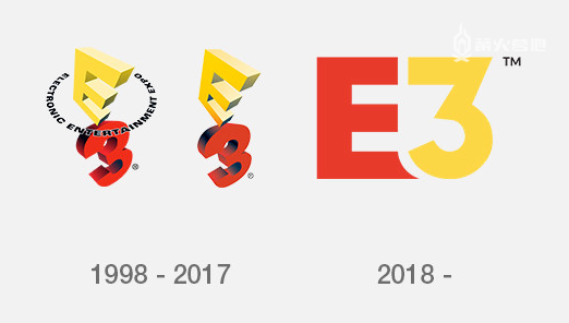 1998 年开始 E3 标志被固定下来，直到 2018 年才更换成现在的样子