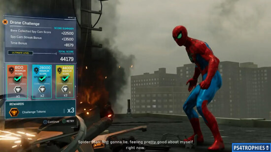 《漫威蜘蛛侠》无人机挑战全金演示