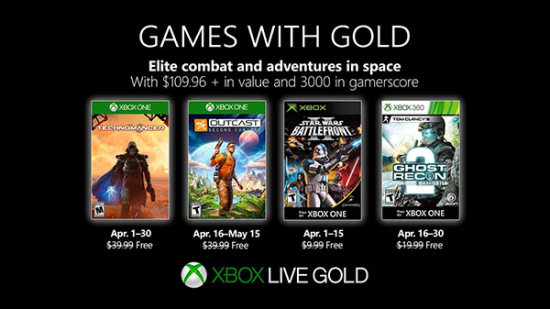 Xbox 4 月金会员免费游戏公布