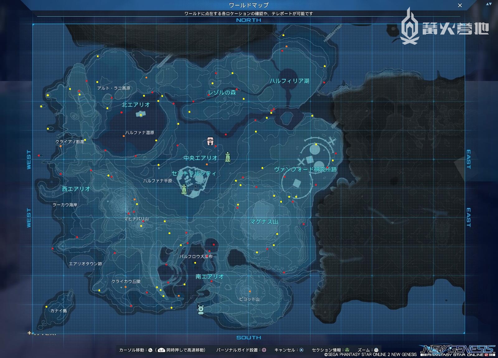 《梦幻之星 OL2：新起源》7.0 版本全红宝箱位置地图一览 - 第1张