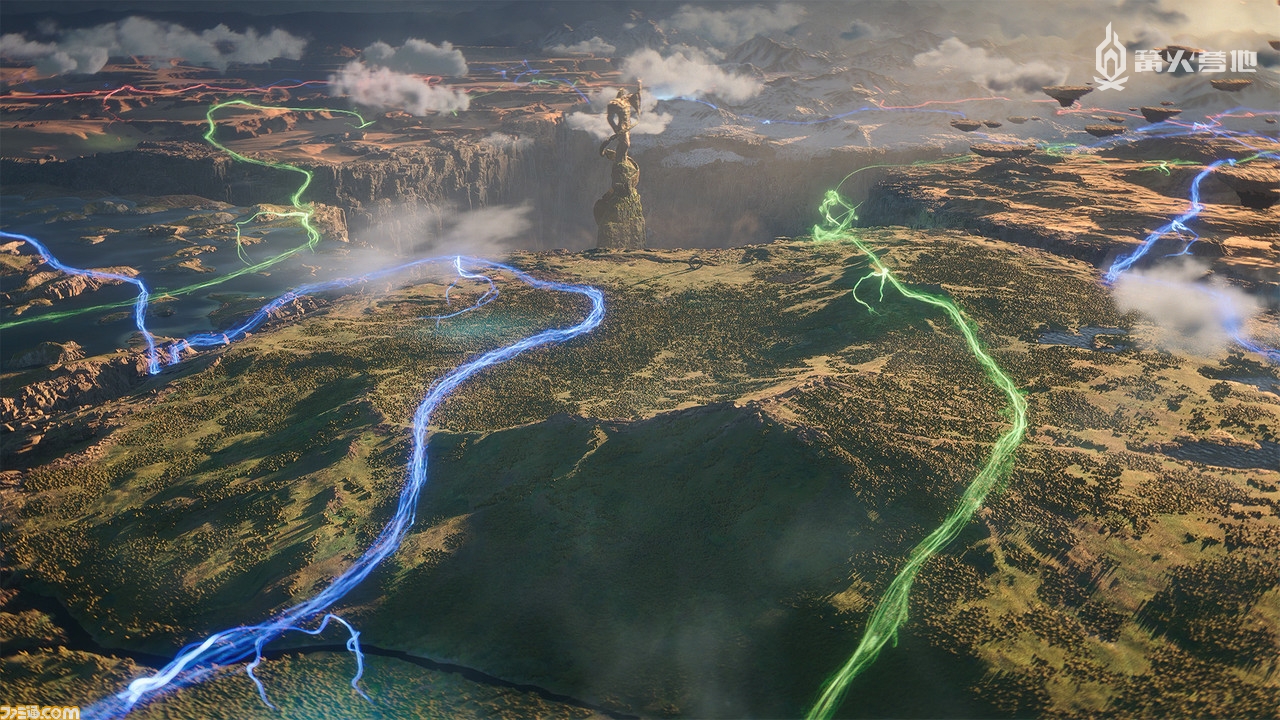 三色魔法的洪流在世界范围内奔腾，玩家在大地图上探索时也会遇到它们