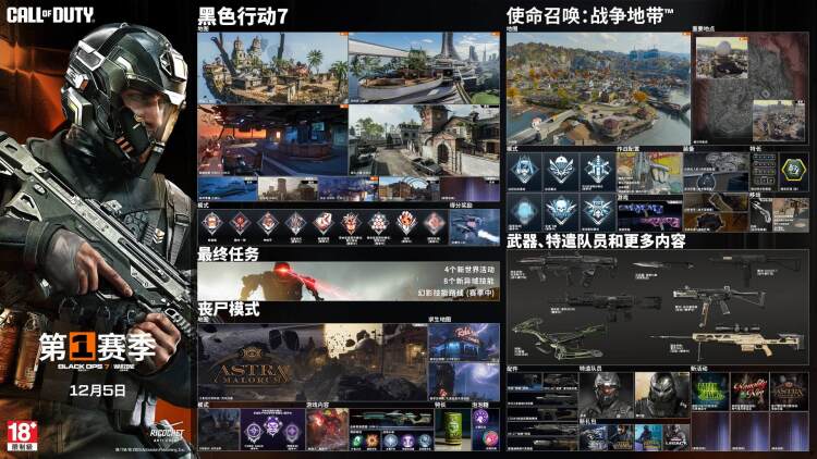 《使命召唤：黑色行动7》与《使命召唤：战争地带》第1赛季现已上线