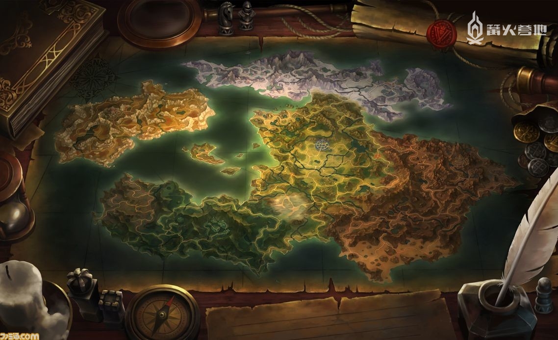世界地图，确实非常巨大，所有场景完全相连