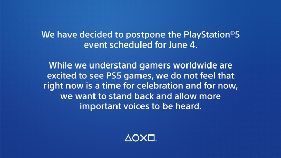 索尼宣布推迟举行原定于 6 月 5 日的 PS5 线上发布会