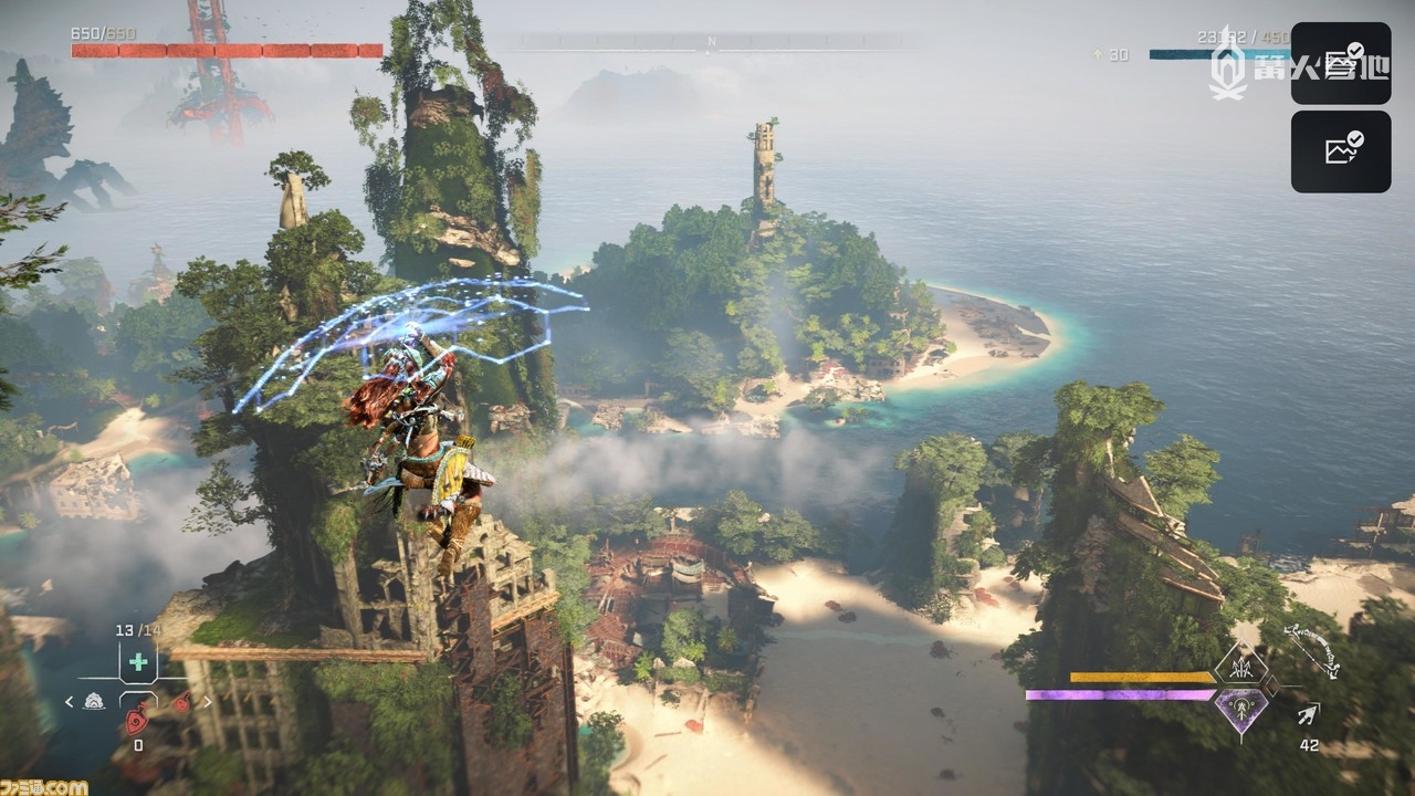 盾翼允许玩家从高处俯冲至地面，而无需担心承受坠落伤害。同时还能在降落过程中欣赏美景