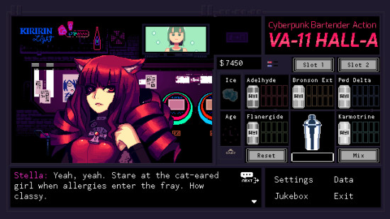 VA-11 Hall-A：赛博朋克酒保行动游戏图集-篝火营地