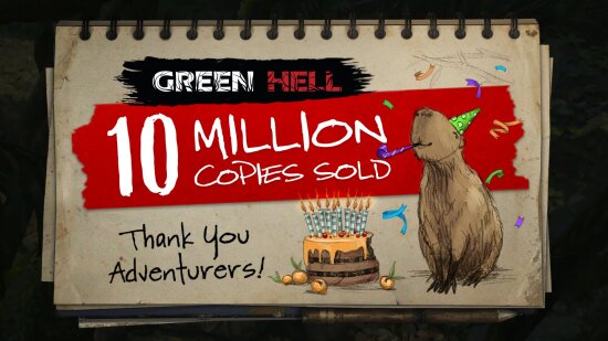 生存游戏《绿色地狱》销量突破 1000 万