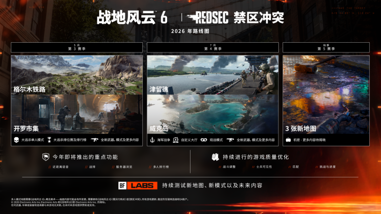 《战地风云 6》2026 年更新路线图公开