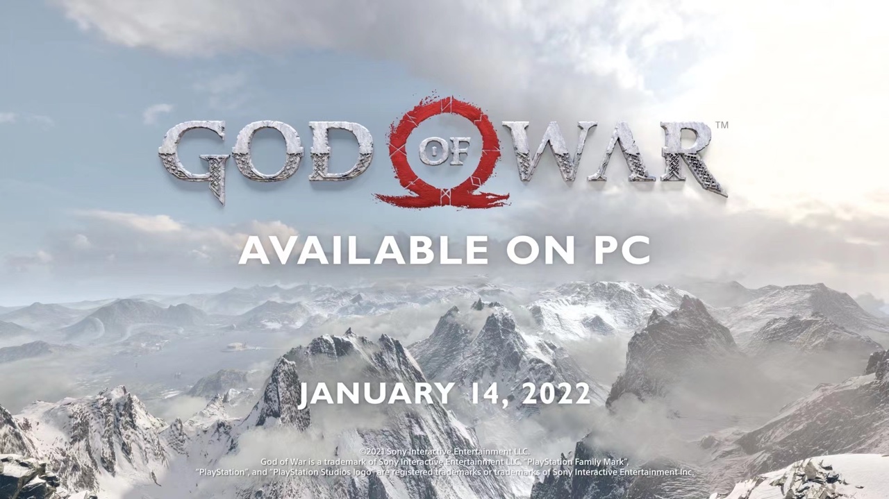 《战神》将于 2022 年 1 月 15 日登陆 PC