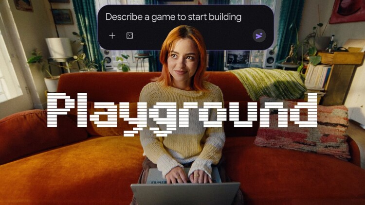 谷歌发布 AI 游戏创作平台 Playground：打字就能做游戏