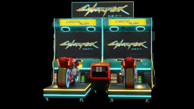 《赛博朋克 2077》主题街机竞速游戏公开
