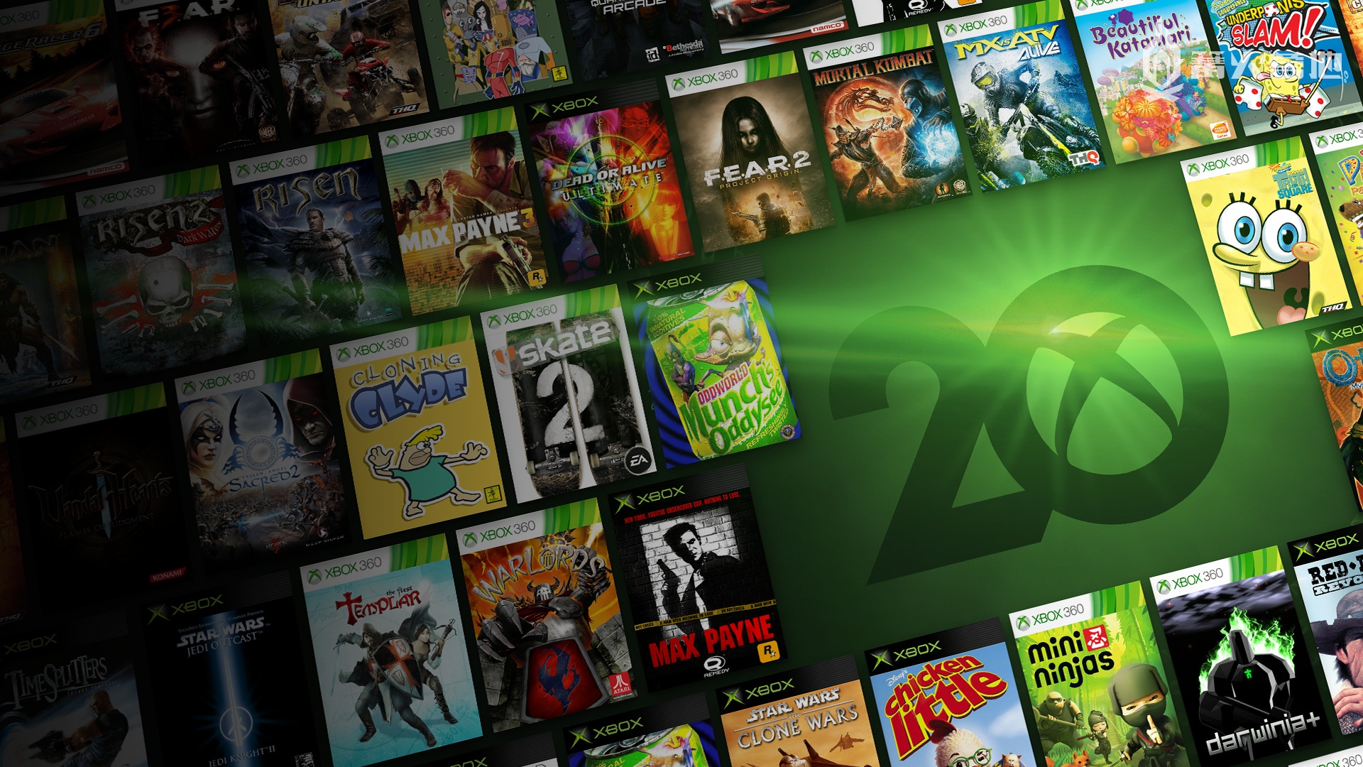 为庆祝 Xbox 20 周年，微软将 76 款初代 Xbox、Xbox 360 游戏加入了 Xbox 向下兼容游戏库