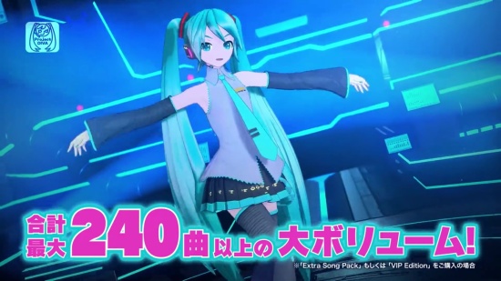 《初音未来 Project DIVA MEGA 39's+》PC 版发售，收录 250 首歌曲