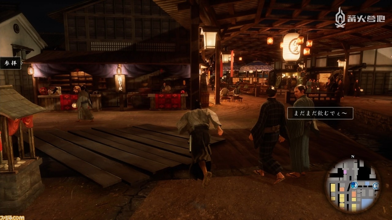  被深入刻画的京都。虽然谁都没有见过当时的京都，但该作对城市场景进行了细致的刻画，能带给玩家一种「仿佛亲身回到了那个时代」的氛围感